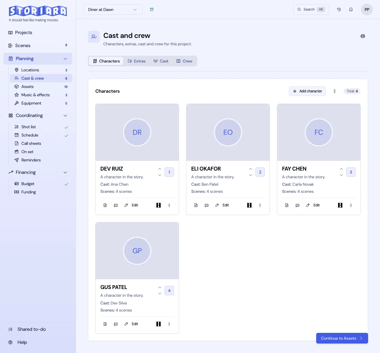 Track subjects and collect their availability in Storiara